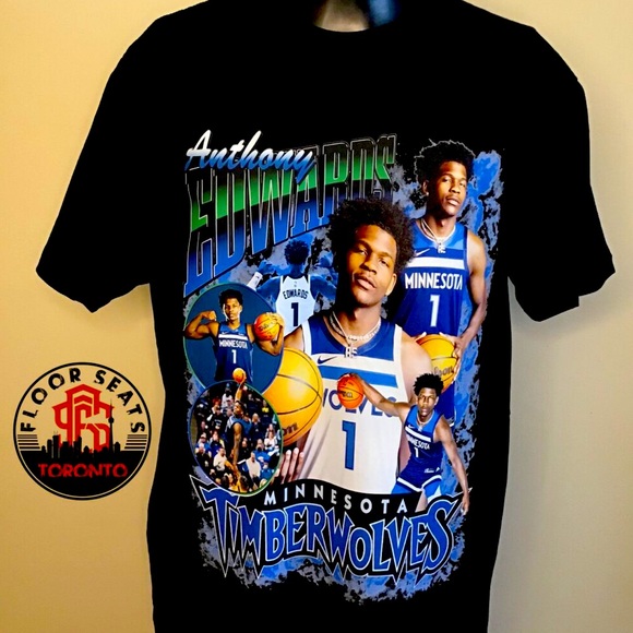 Gildan Other - Anthony Edwards NBA Vintage Bootleg Retro 90s Rap Tee T-shirt style